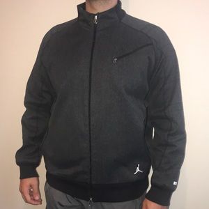 Dark Grey/Black Jordan Brand Bomber Varsity Jacket
